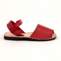 7507 Red Leather Spanish Sandals