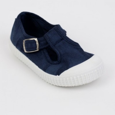 20410 Nens Navy Distressed Canvas T-Bars