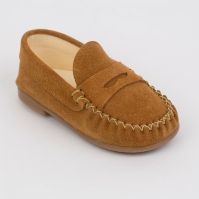 TI106 Tan Suede Loafer