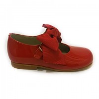 4923 Red Patent Bow Mary Jane