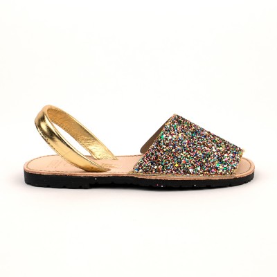 7505 Multi Glitter Spanish Sandals